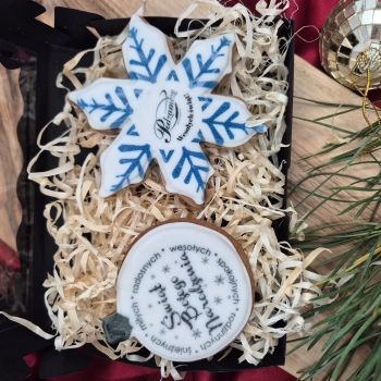 Pierniki świąteczne z Twoim logo- box