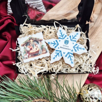 Piernik Gwiazdka z Logo Firmy - Personalizowany Słodki Gadżet Reklamowy