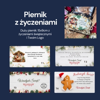 Piernik Świąteczny Kartka z Życzeniami